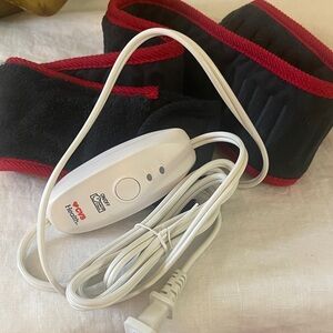 CVS Health Electric Heating Pad with Black and Red Cover